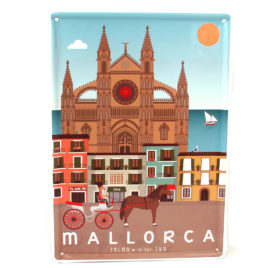 Souvenir de Mallorca, placa decorativa vintage de Palma