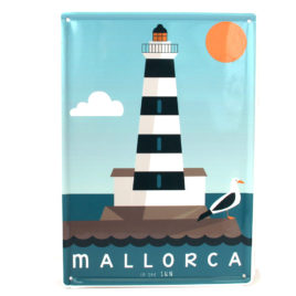 Souvenir Mallorca placa decorativa vintage del faro de Portocolom