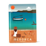 Souvenir de Menorca, imán metálico de la playa de Cavallería
