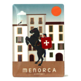 Souvenir de Menorca, imán metálico de Sant Joan, Ciutadella