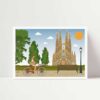 postal barcelona, la sagrada familia