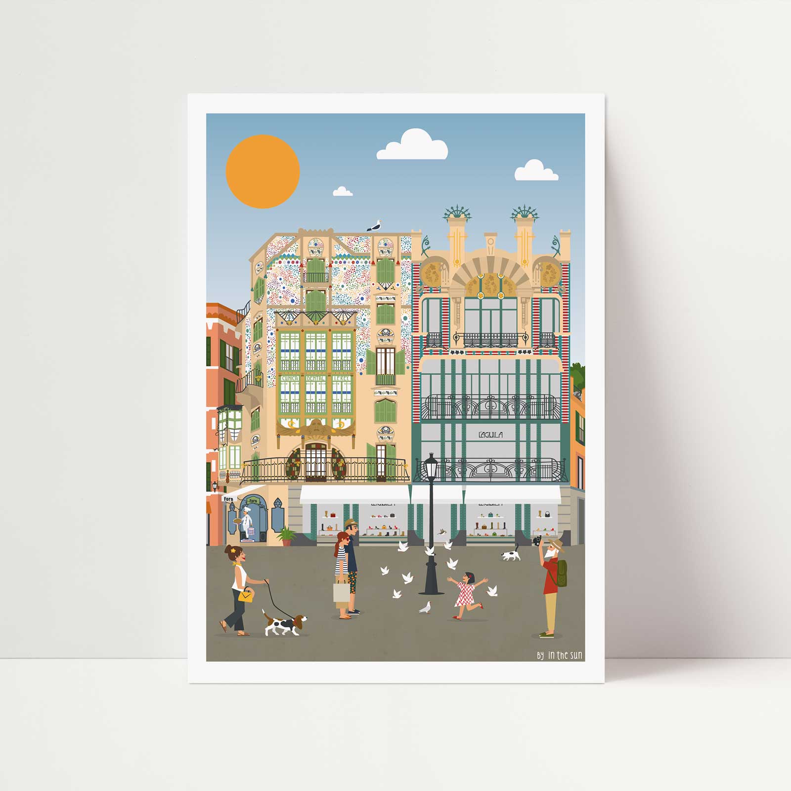 postal mallorca, edificios can forteza rey y el aguila, palma