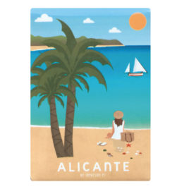 Imán recuerdo de Alicante, Playa San Juan