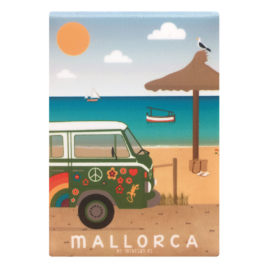 Mallorca magnet, Beach & Hippie Van