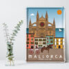Placa decorativa Mallorca, Palma ciudad y Catedral