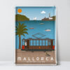 placa decorativa Mallorca, Puerto Soller y Tranvia