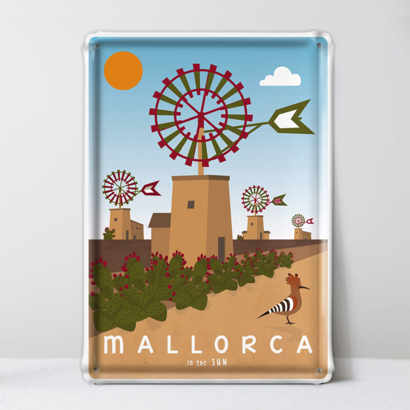 placa decorativa Mallorca, Molinos y Puput