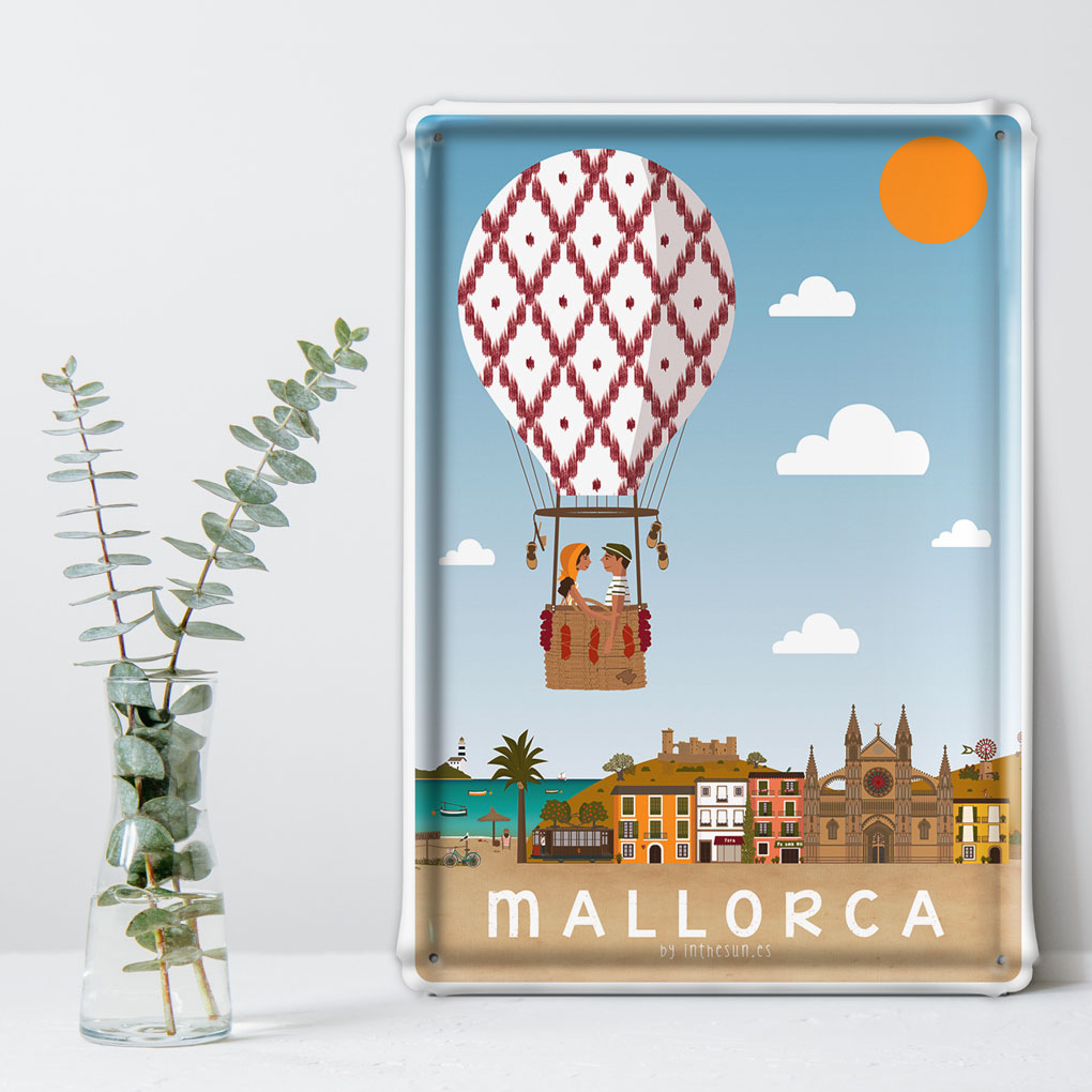 Placa decorativa Mallorca, Globo