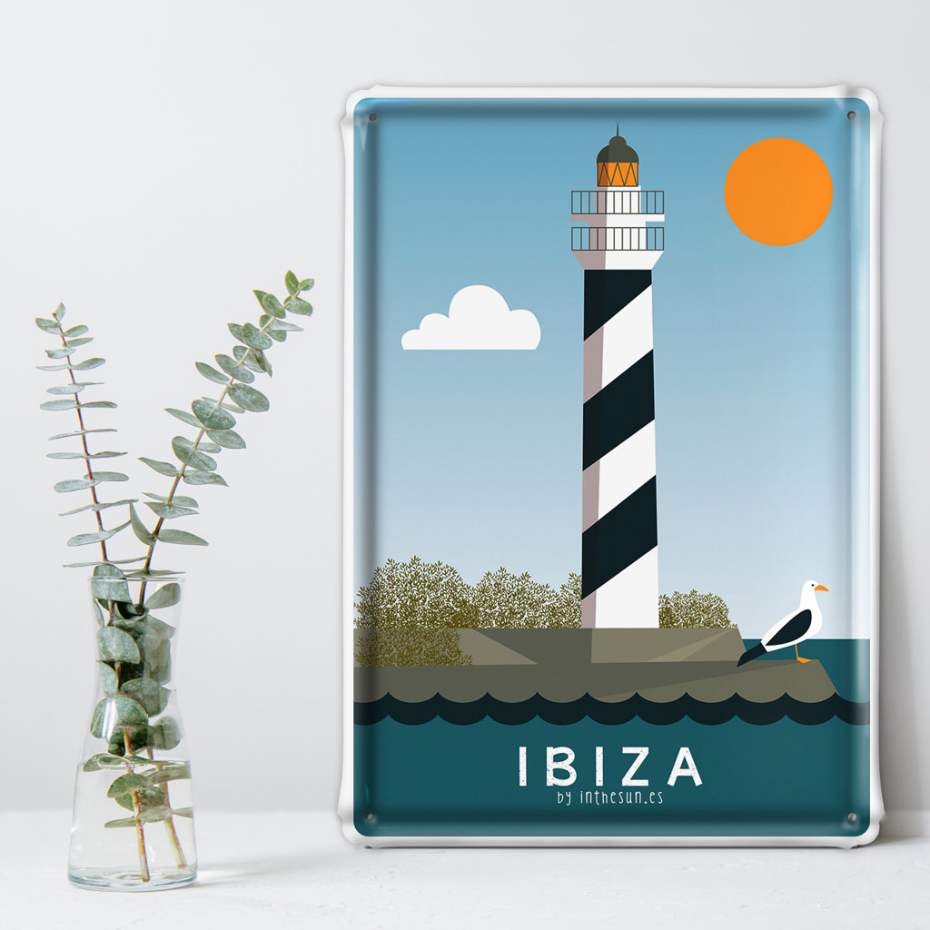 Placa decorativa Ibiza, Faro Portinatx