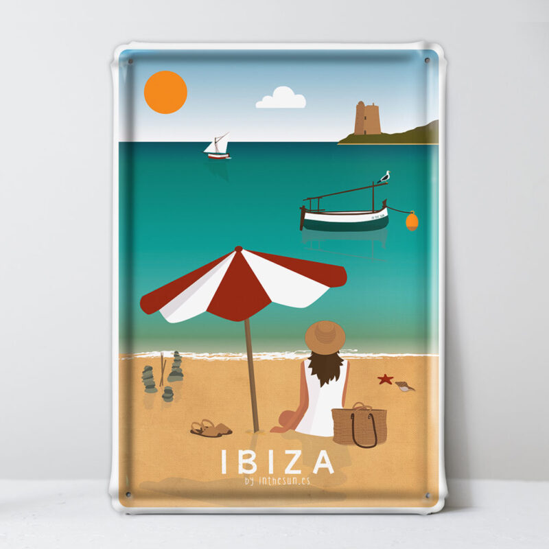 placa decorativa Ibiza, Playa Ses Salines