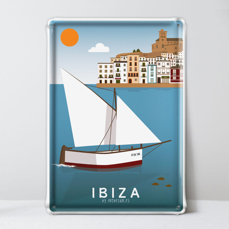 placa decorativa Ibiza, Dalt Vila y Puerto Ibiza