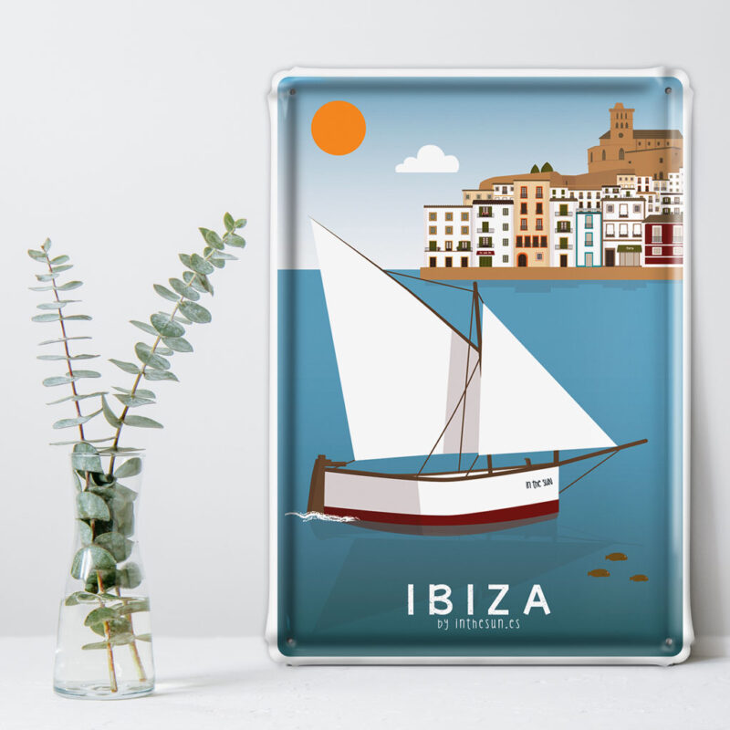 Placa decorativa Ibiza, Dalt Vila Y Puerto Ibiza
