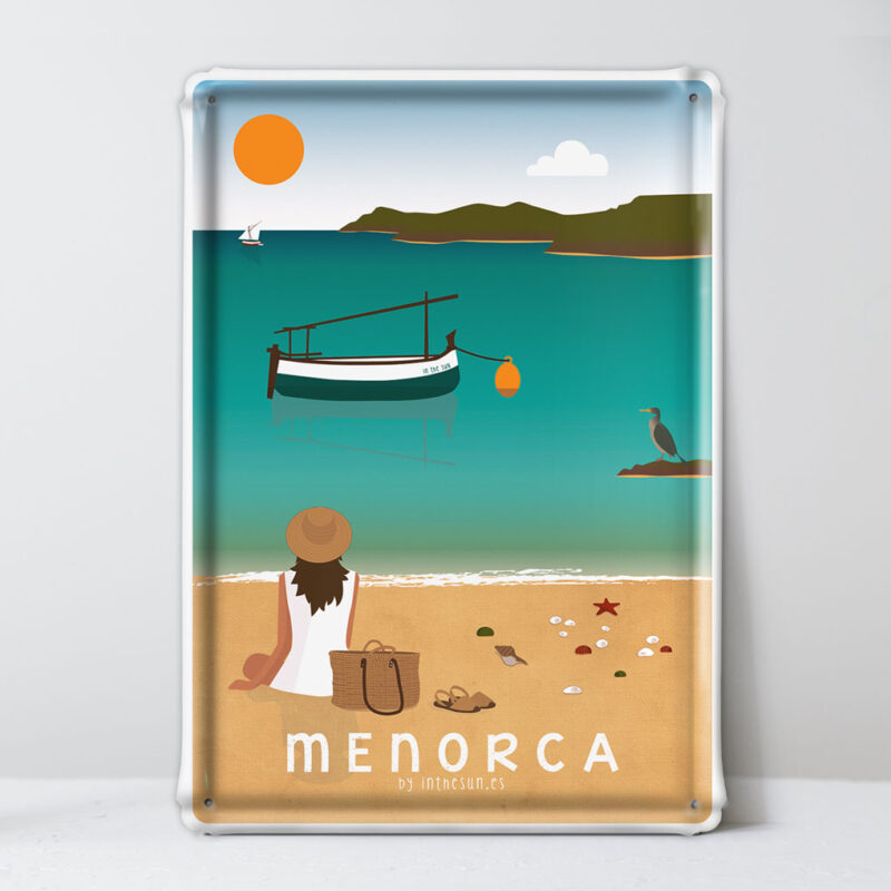 placa decorativa Menorca, Playa Cavalleria