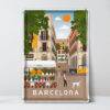 placa decorativa Barcelona, Las Ramblas