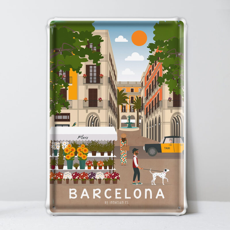 placa decorativa Barcelona, Las Ramblas