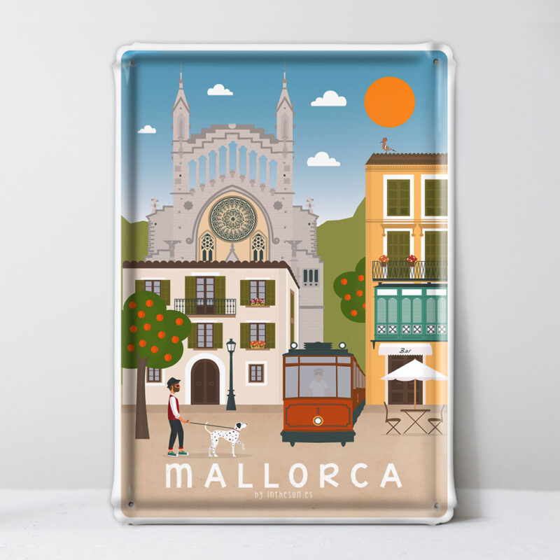 placa decorativa Mallorca, Soller Iglesia