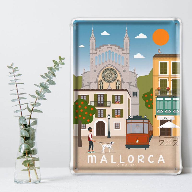 Placa decorativa Mallorca, Soller Iglesia