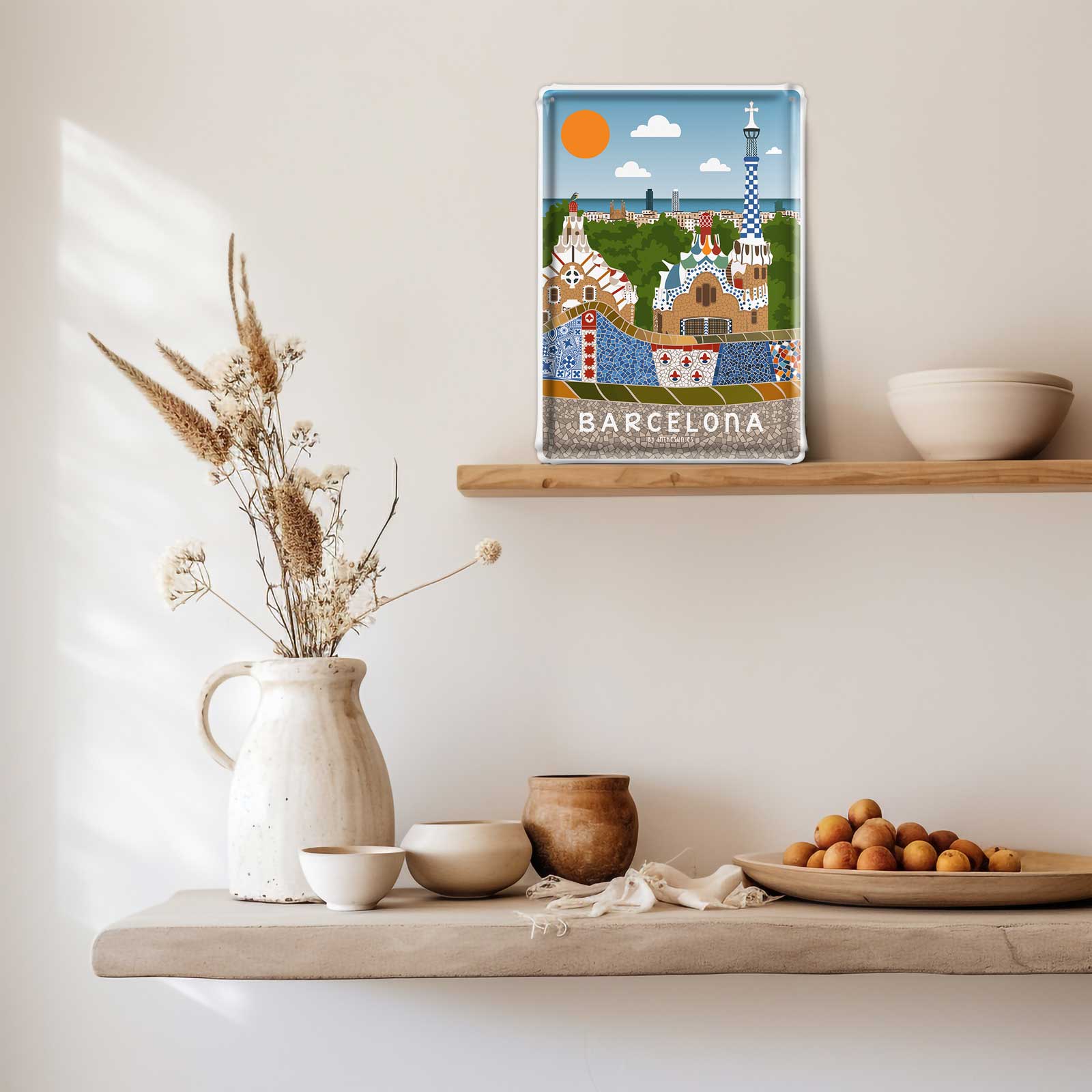 placa decorativa barcelona, parc guell