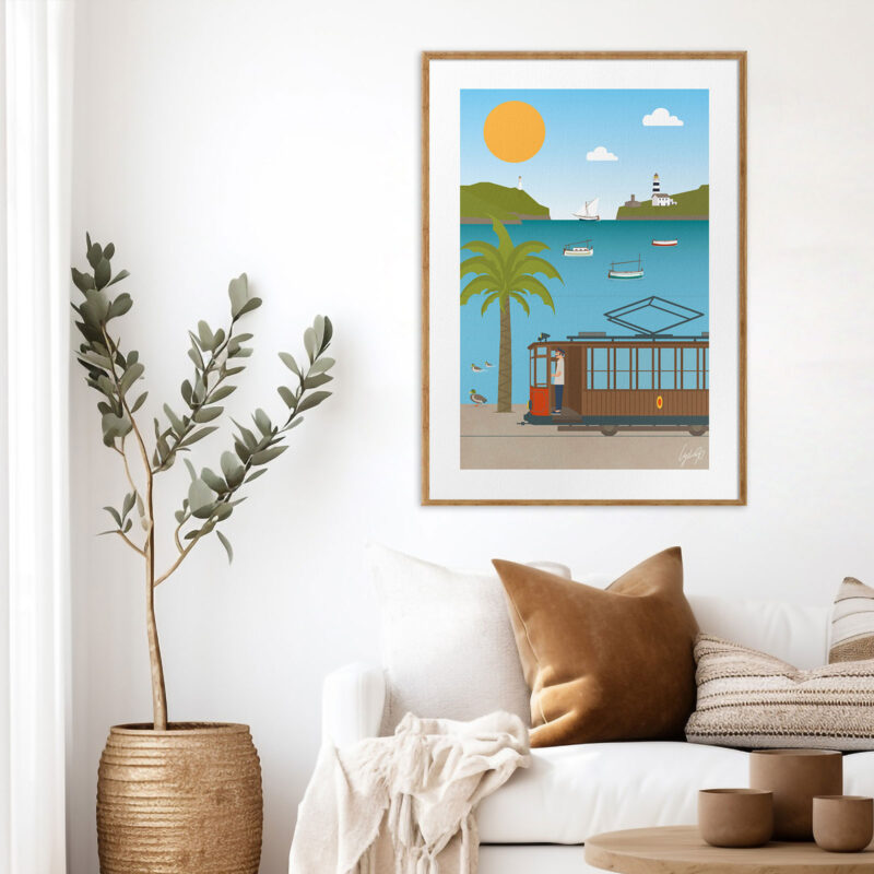 Art Print Port de Soller, Mallorca