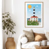 Art Print Portocolom Lighthouse, Mallorca