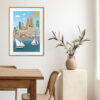Art Print Skyline Barcelona