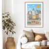 Art Print Skyline Madrid
