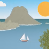 Art Print Es Vedrà, Ibiza