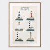 Art Print Faros Islas Baleares