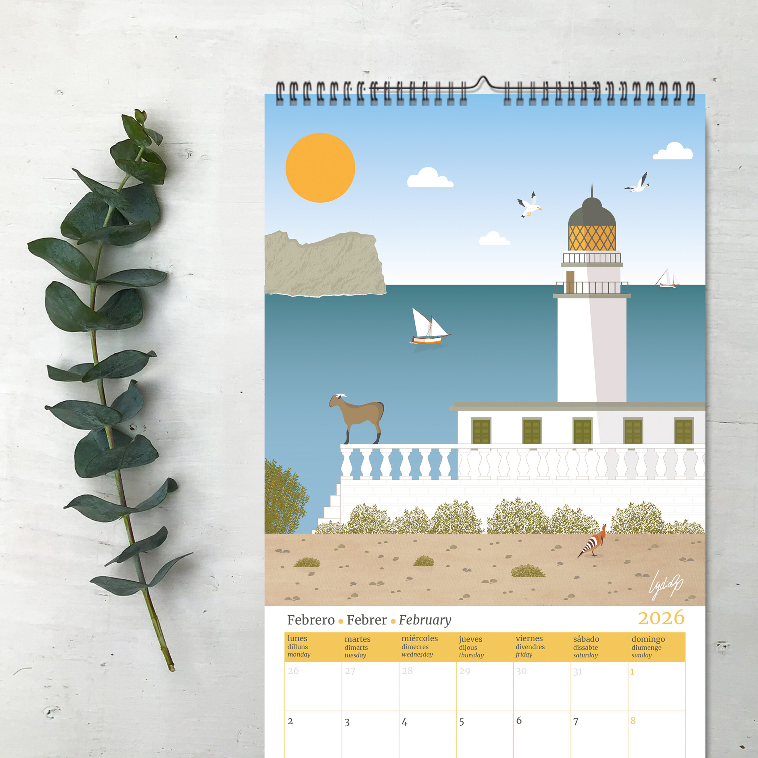 calendar-2026-mallorca-february-formentor-lighthouse