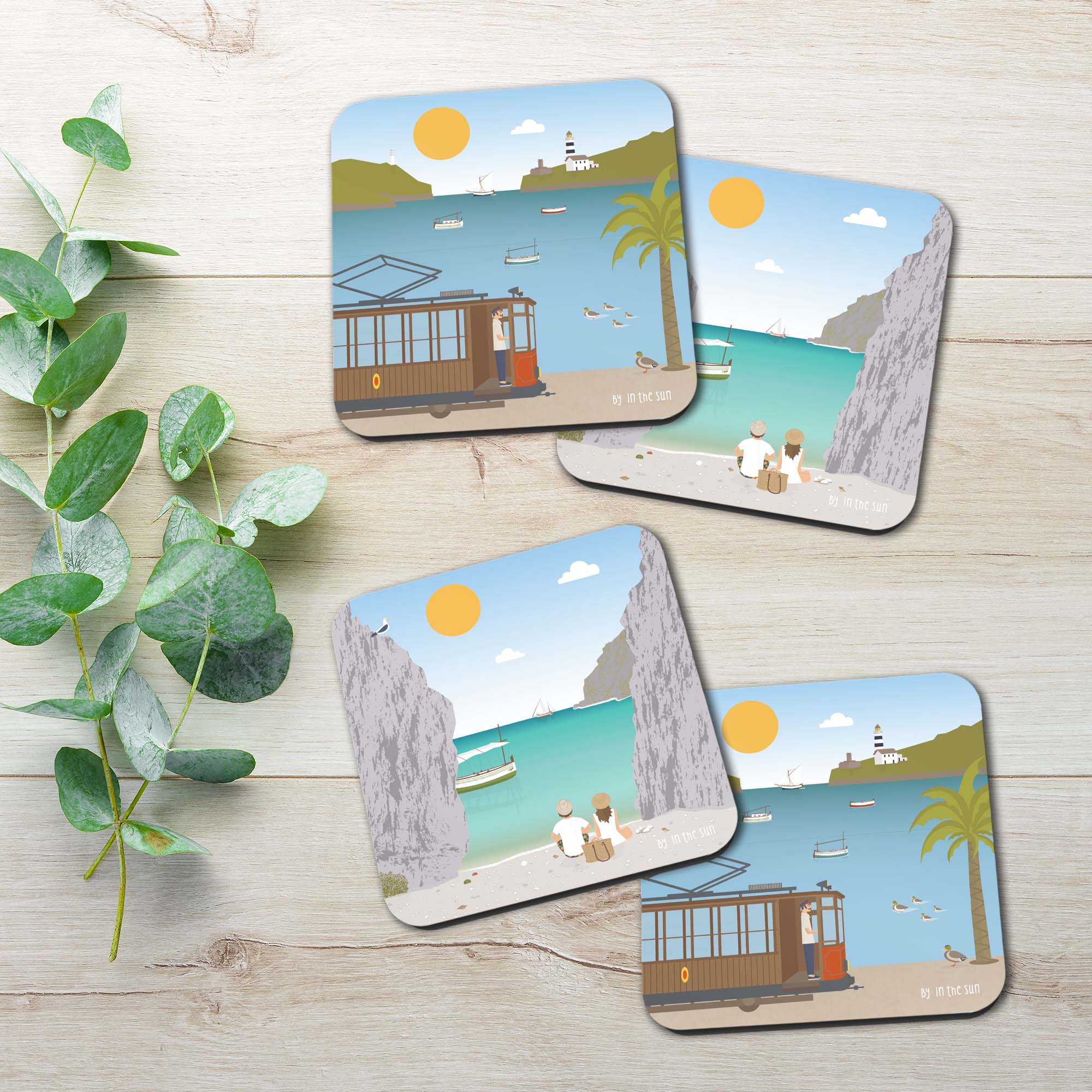 Set_Posavasos_Mallorca_Tren_Puerto_Soller_Torrent_Pareis_Calobra